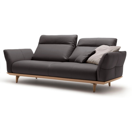 Hülsta Sofa 3-zitsbank Hs.460 Onderstel in eiken, poten in natuurlijk eiken, breedte 208 cm afbeelding2 - 1