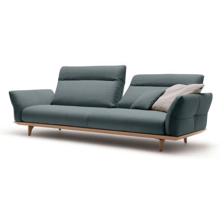 Hülsta Sofa 4-zitsbank Hs.460 Onderstel in eiken, poten in natuurlijk eiken, breedte 248 cm afbeelding2 - 1