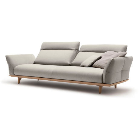 Hülsta Sofa 4-zitsbank Hs.460 Onderstel in eiken, poten in natuurlijk eiken, breedte 248 cm afbeelding2 - 1