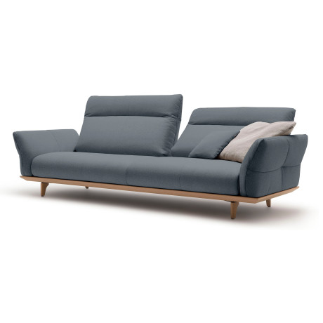 Hülsta Sofa 4-zitsbank Hs.460 Onderstel in eiken, poten in natuurlijk eiken, breedte 248 cm afbeelding2 - 1