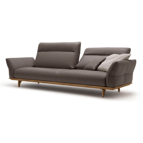 Hülsta Sofa 4-zitsbank Hs.460 Onderstel in walnotenhout, walnotenhouten poten, breedte 248 cm afbeelding2 - 1