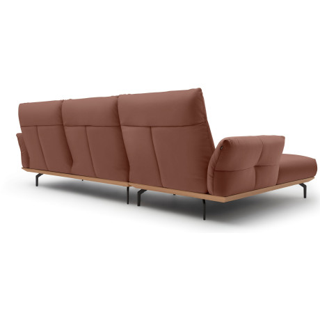 Hülsta Sofa Hoekbank Hs.460 Sokkel in eiken, onderstel in umbra grijs, breedte 318 cm afbeelding2 - 1