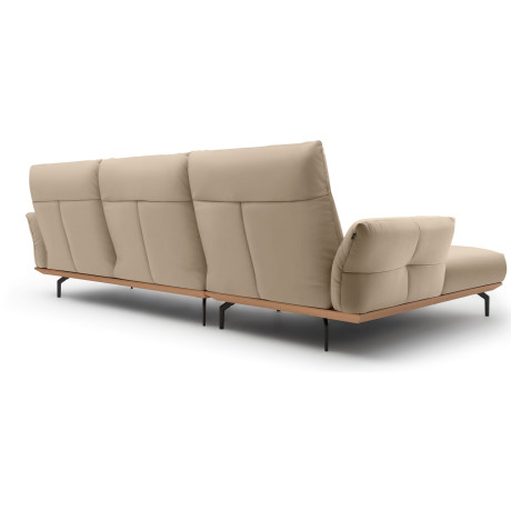 Hülsta Sofa Hoekbank Hs.460 Sokkel in eiken, onderstel in umbra grijs, breedte 318 cm afbeelding2 - 1