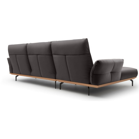 Hülsta Sofa Hoekbank Hs.460 Sokkel in eiken, onderstel in umbra grijs, breedte 318 cm afbeelding2 - 1