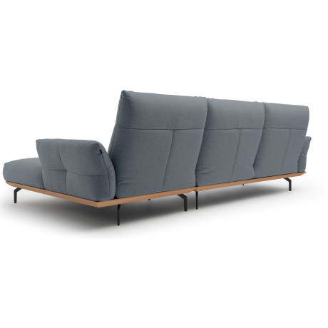 Hülsta Sofa Hoekbank Hs.460 Sokkel in eiken, onderstel in umbra grijs, breedte 318 cm afbeelding2 - 1