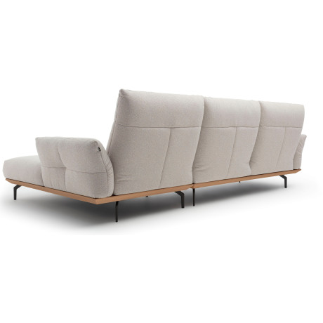 Hülsta Sofa Hoekbank Hs.460 Sokkel in eiken, onderstel in umbra grijs, breedte 318 cm afbeelding2 - 1