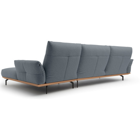 Hülsta Sofa Hoekbank Hs.460 Sokkel in eiken, onderstel in umbra grijs, breedte 338 cm afbeelding2 - 1