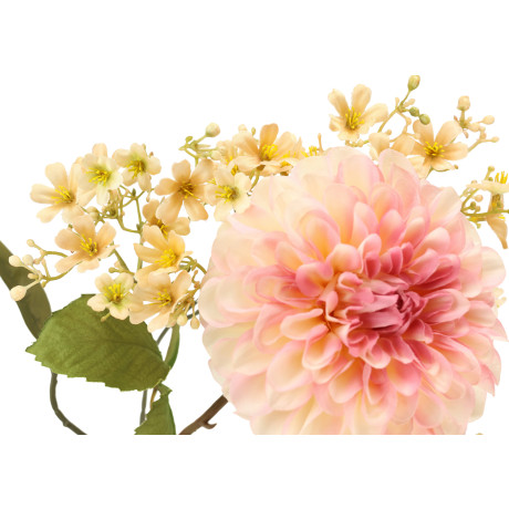 I.GE.A. Kunstbloem Stelenbloemen assortiment dahlia bloes tak Tak zijdenbloem enkele bloem herfst kunstbloemen decoratieve bloemen (2 stuks) afbeelding2 - 1