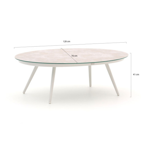 Il Tempo Giulia lounge tuintafel 120x75x41cm - Laagste prijsgarantie! afbeelding2 - 1