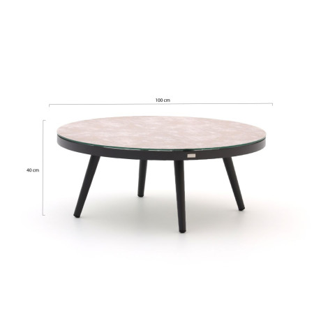 Il Tempo Giulia lounge tuintafel ø 100cm (h: 40cm) - Laagste prijsgarantie! afbeelding2 - 1