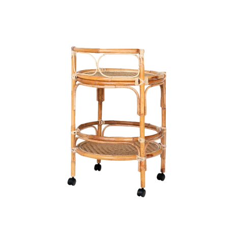 Indigo rotan trolley naturel - Ø 55 cm afbeelding2 - 1