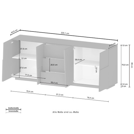 INOSIGN Dressoir Pongo (1 stuk) afbeelding2 - 1