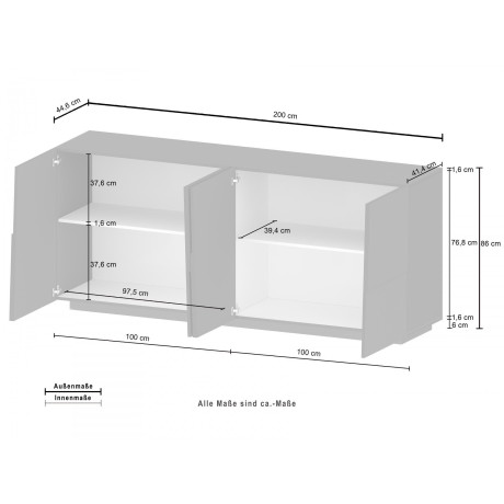 INOSIGN Dressoir Pongo (1 stuk) afbeelding2 - 1