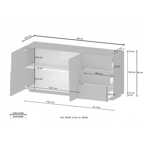 INOSIGN Dressoir Pongo (1 stuk) afbeelding2 - 1