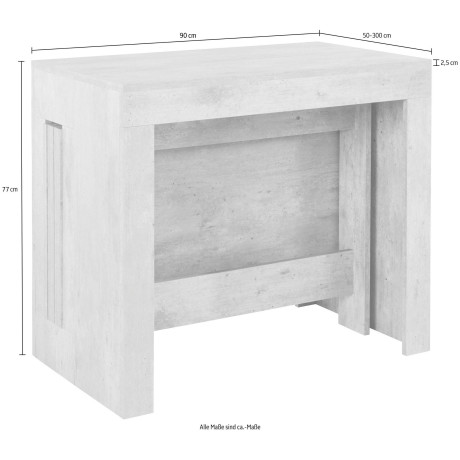 INOSIGN Eettafel Praktika met uittrekfunctie, uittrekbaar van 50 cm naar 300 cm afbeelding2 - 1