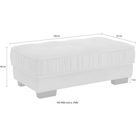 Mr. Couch Hockerbank Divan luxe Hoogwaardige DuraFlex koudschuim bekleding, tot 140 kg belastbaar afbeelding2 - 1