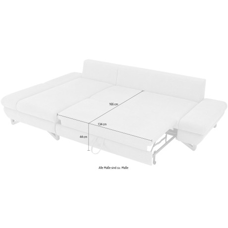 INOSIGN Slaapbank City/Giron comfortabele slaapbank (ligoppervlak 245 x 138 cm) en bedlade afbeelding2 - 1