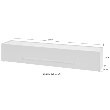 INOSIGN Tv-meubel City/Giron Breedte ca. 220 cm afbeelding2 - 1