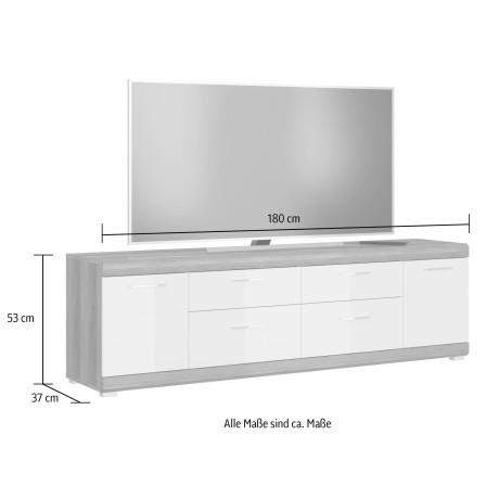 INOSIGN Tv-meubel Siena Breedte 180 cm afbeelding2 - 1