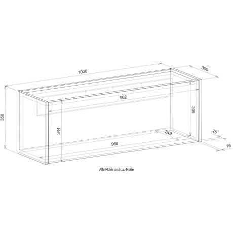 INOSIGN Wandsecretaire City/Giron tijdloos modern, gezellig thuiskantoor, breedte 100 cm afbeelding2 - 1