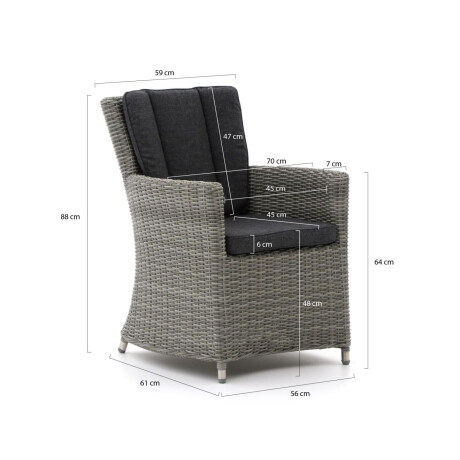 Intenso Adriano/Furato ellips 200cm dining tuinset 5-delig - Laagste prijsgarantie! afbeelding2 - 1