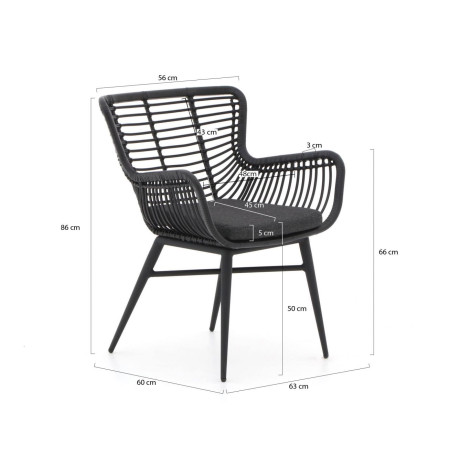 Intenso Asti/Sora 160cm dining tuinset 5-delig - Laagste prijsgarantie! afbeelding2 - 1