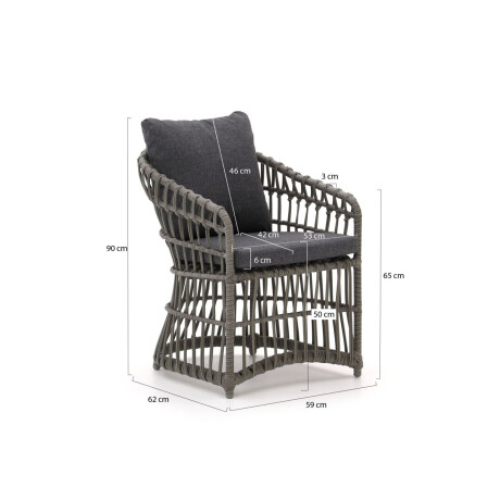 Intenso Cameri/Furato ellips 240cm dining tuinset 7-delig - Laagste prijsgarantie! afbeelding2 - 1