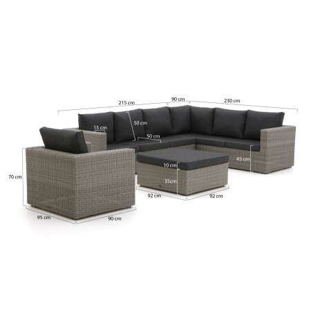 Intenso Carpino hoek loungeset 4-delig rechts - Laagste prijsgarantie! afbeelding2 - 1