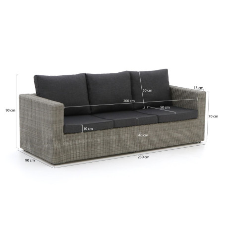 Intenso Carpino lounge tuinbank 3-zits 230cm - Laagste prijsgarantie! afbeelding2 - 1