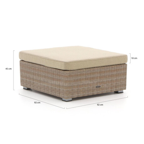 Intenso Carpino lounge voetenbank 92x92cm - Laagste prijsgarantie! afbeelding2 - 1