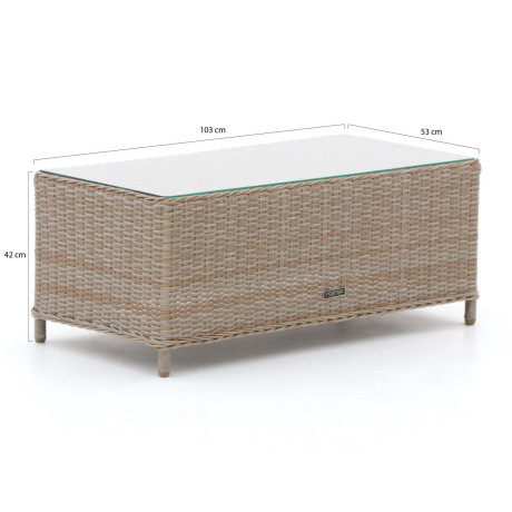 Intenso Milano lounge tuintafel 103x53x42cm - Laagste prijsgarantie! afbeelding2 - 1