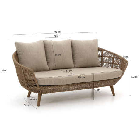 Intenso Stila lounge tuinbank 191cm - Laagste prijsgarantie! afbeelding2 - 1