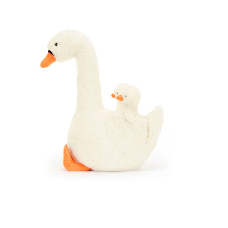 Jellycat Featherful Swan knuffel 39 cm afbeelding2 - 1