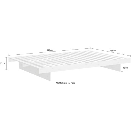 Karup Bedframe Kanso gemaakt van grenen hout afbeelding2 - 1