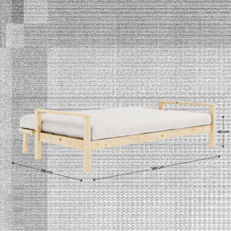 Karup Slaapbank Knob met futonmatras, verschillende kleuren, fsc-gecertificeerd, grenen afbeelding2 - 1