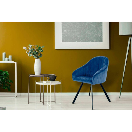 Kayoom Stoel Jodie 125 2-pack, zitting met bekleding fluweelzachte bekleding, comfortabel, effen ontwerp (set, 2 stuks) afbeelding2 - 1