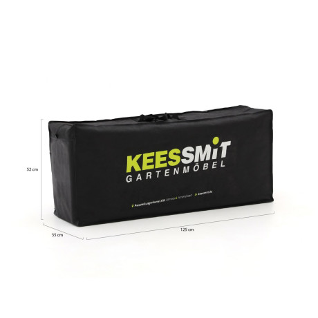 Kees Smit Kussentas voor tuinkussens 125x35x52cm - DE - Laagste prijsgarantie! afbeelding2 - 1