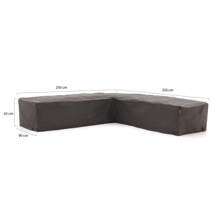Kees Smit Tuinmeubelhoes hoek loungeset 250x90/250x90x65cm - Laagste prijsgarantie! afbeelding2 - 1