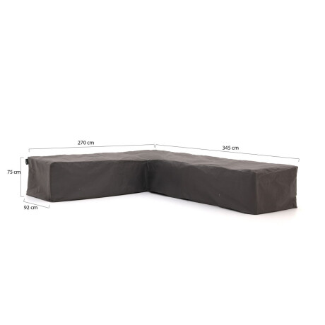Kees Smit Tuinmeubelhoes hoek loungeset 270x92/345x92x75cm - Laagste prijsgarantie! afbeelding2 - 1