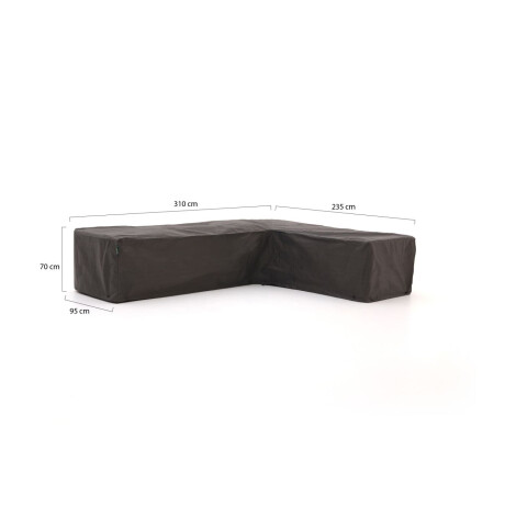 Kees Smit Tuinmeubelhoes hoek loungeset 310x95/235x95x70cm - Laagste prijsgarantie! afbeelding2 - 1