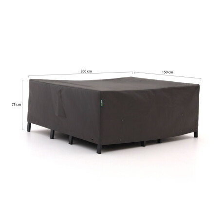 Kees Smit Tuinmeubelhoes stoel-bank loungeset 200x150x75cm - Laagste prijsgarantie! afbeelding2 - 1