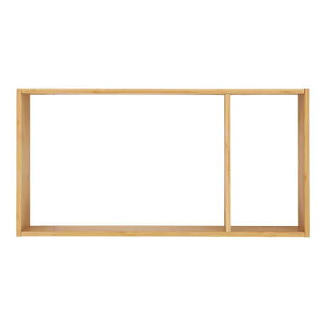 Koen bamboe wandplank naturel - 70 x 35,5 cm afbeelding2 - 1