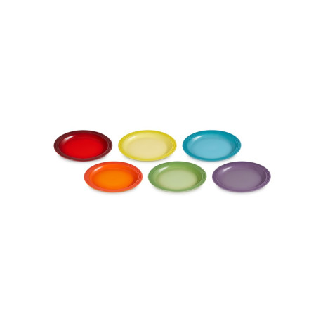 Le Creuset Rainbow dinerbord 27 cm set van 6 afbeelding2 - 1