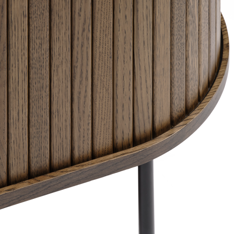 Lenn houten tv meubel gerookt eiken - 180 x 40 cm afbeelding2 - 1
