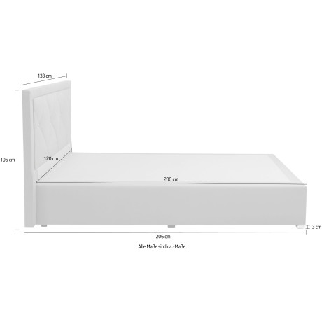 Leonique Boxspring Alfie, bestseller, optioneel met bedlade met strassteentjes in het hoofdbord, h2, h3 en h4 ter keuze afbeelding2 - 1