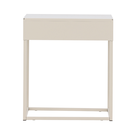 Lewis metalen nachtkastje beige - 43 x 41 cm afbeelding2 - 1