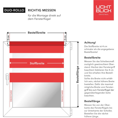 LICHTBLICK Duo-rolgordijn Duo rolgordijn motief sterren (1 stuk) afbeelding2 - 1