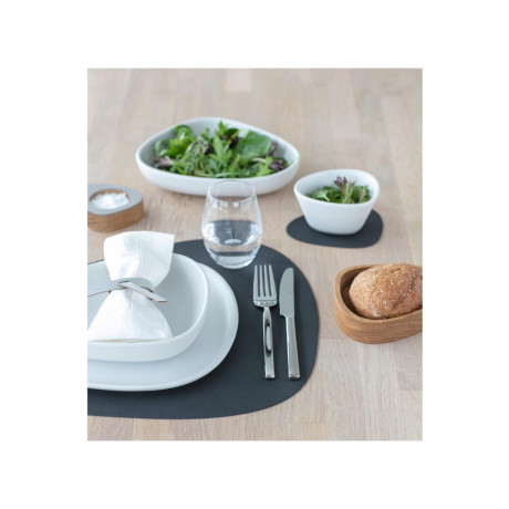 LIND DNA Giftset Curve placemat en onderzetter van gerecycled leer set van 8 afbeelding2 - 1