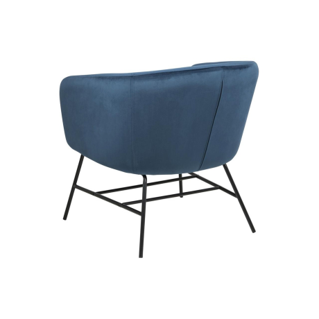 Lissy velvet fauteuil donkerblauw afbeelding2 - 1