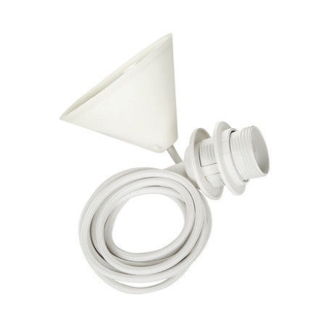 Lora Medium hanglamp white - met koordset wit - Ø 45 cm afbeelding2 - 1